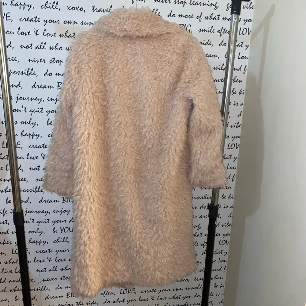 Anthropologie Pink Faux Fur Jacket - Picture 8 of 11